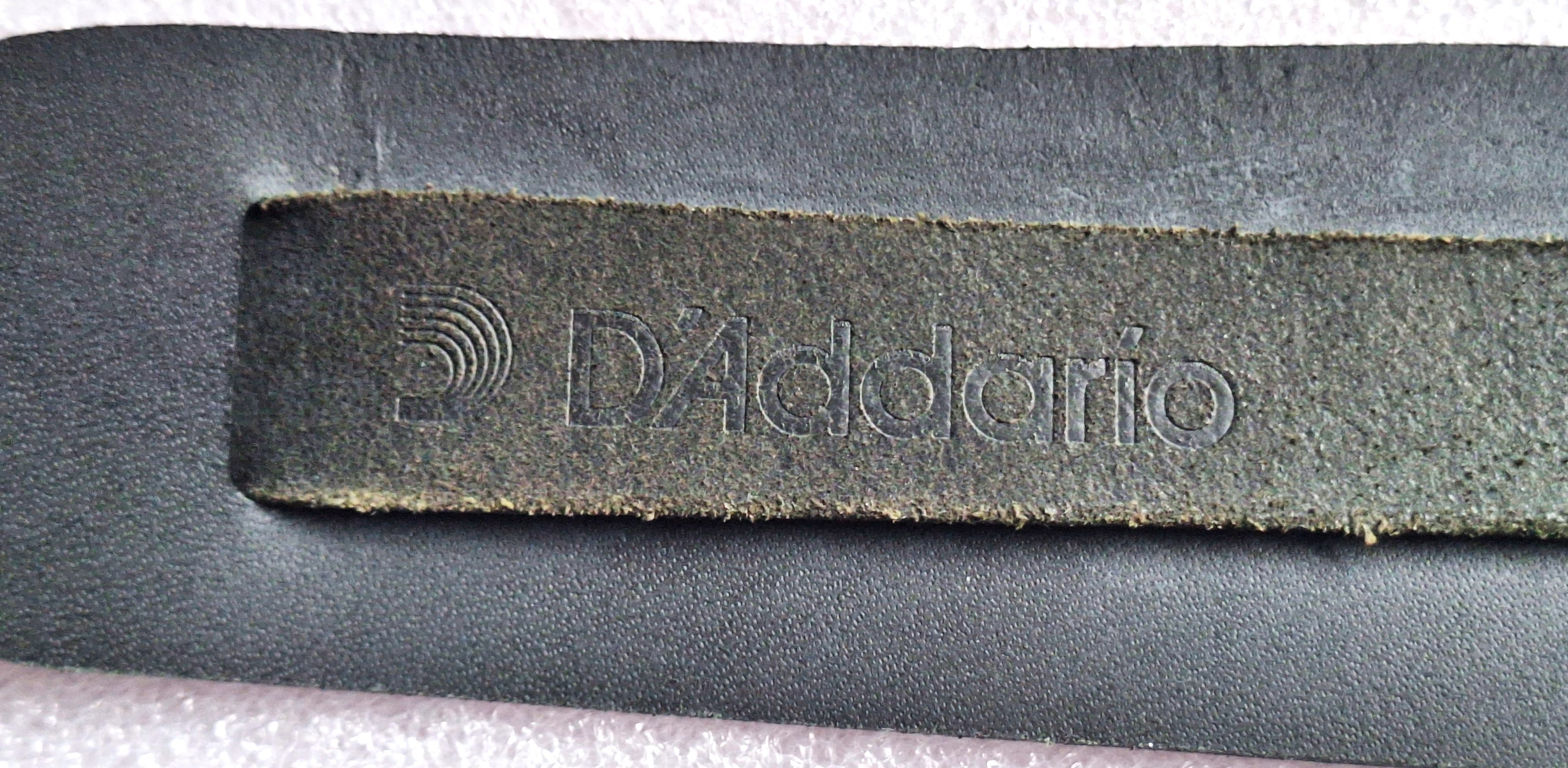 D'Addario black guitar strap with fish emblem - photo 3