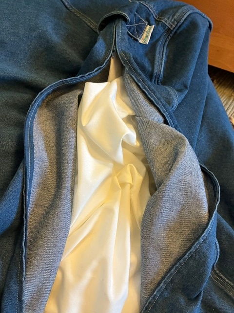 Blue jean beanbag chair