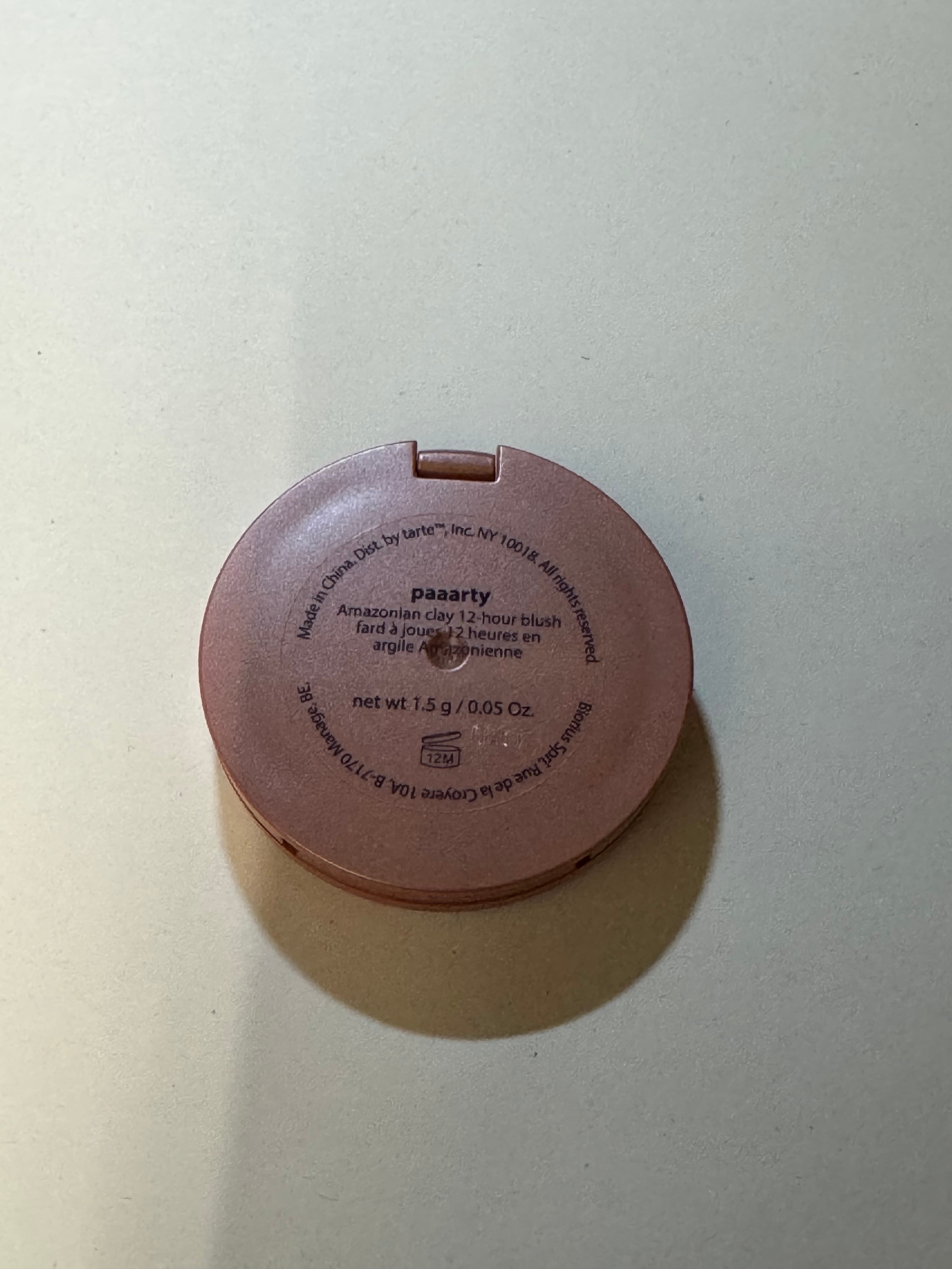 Tarte Amazonian Clay 12-Hour Blush, Mini, Shade Paaarty, - photo 3