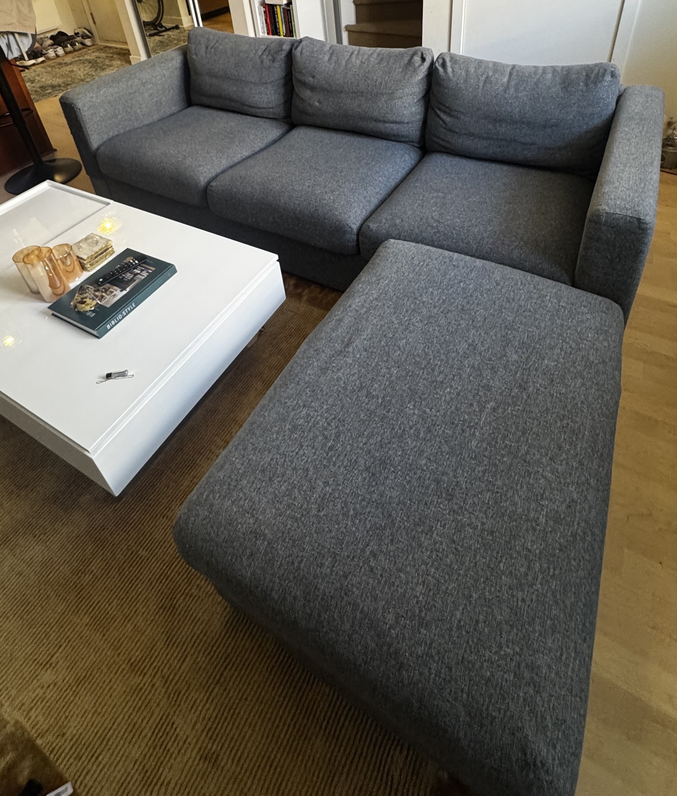 Ikea Finnala couch with ottoman
