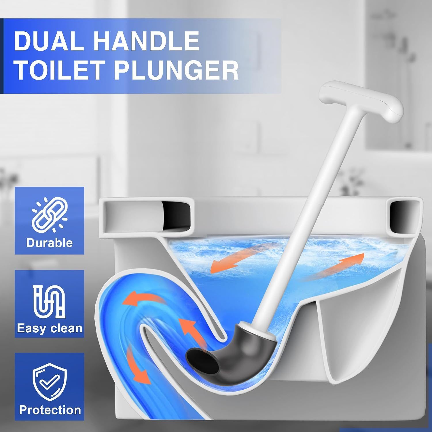 Cinola toilet Plunger with Holder - photo 3