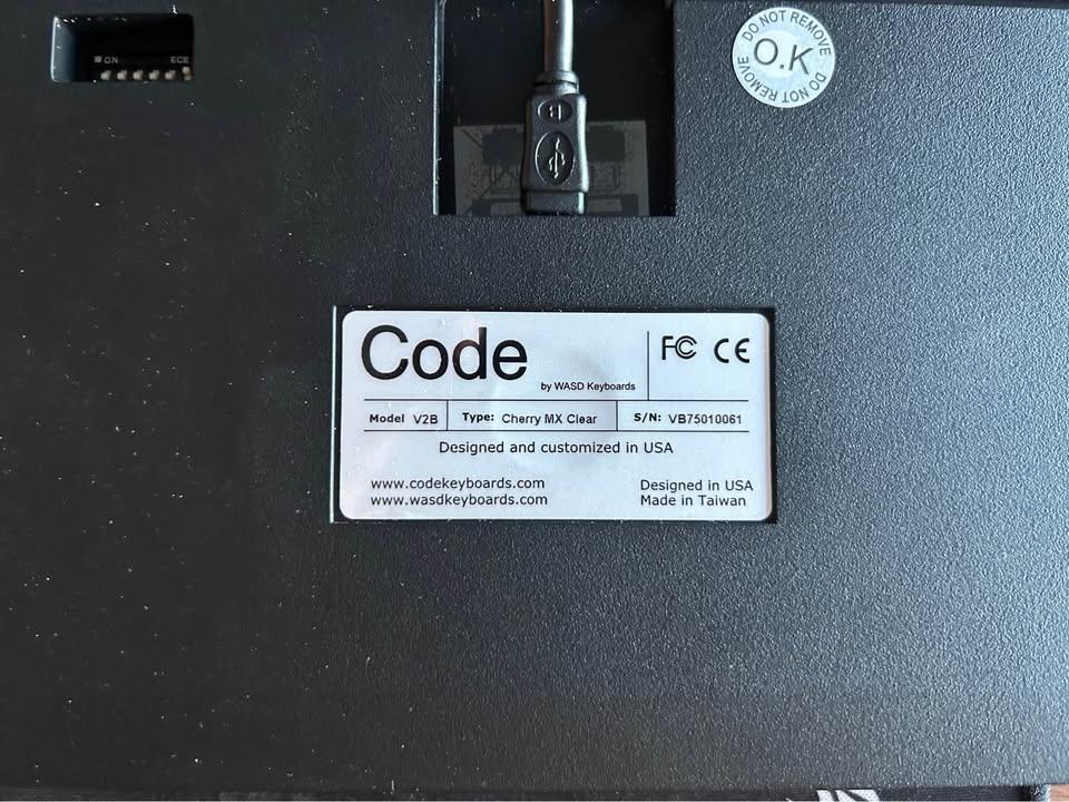 CODE 87-Key Mechanical Keyboard – Cherry MX Clear - photo 2