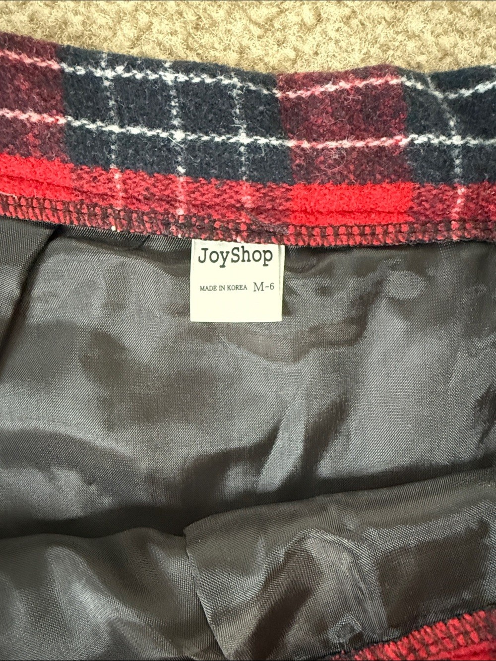 Red Plaid Pleated Mini Skort - photo 4