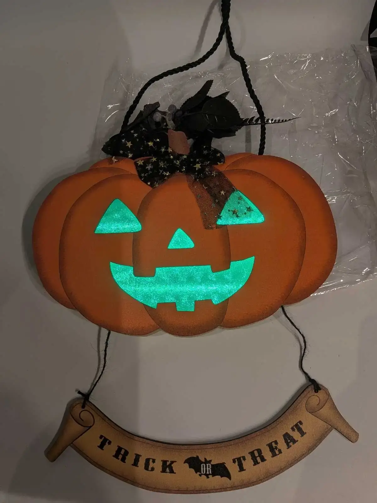 Halloween Pumpkin Wall Hanging Sign - photo 2