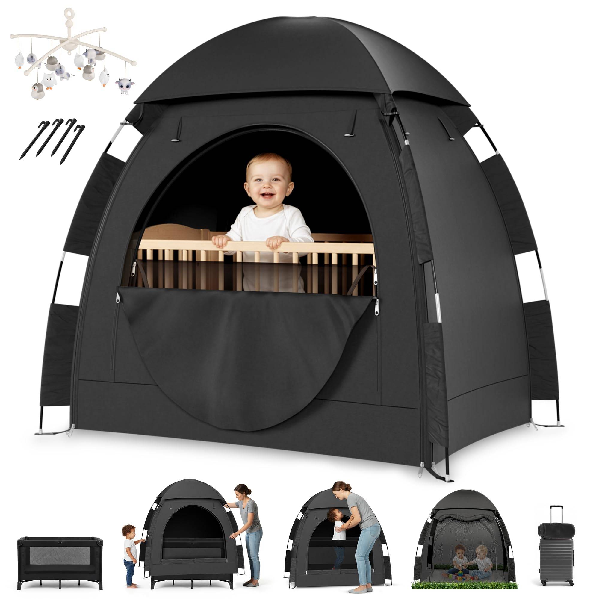 Crib Blackout Cover for Pack N Play Tent - photo 2