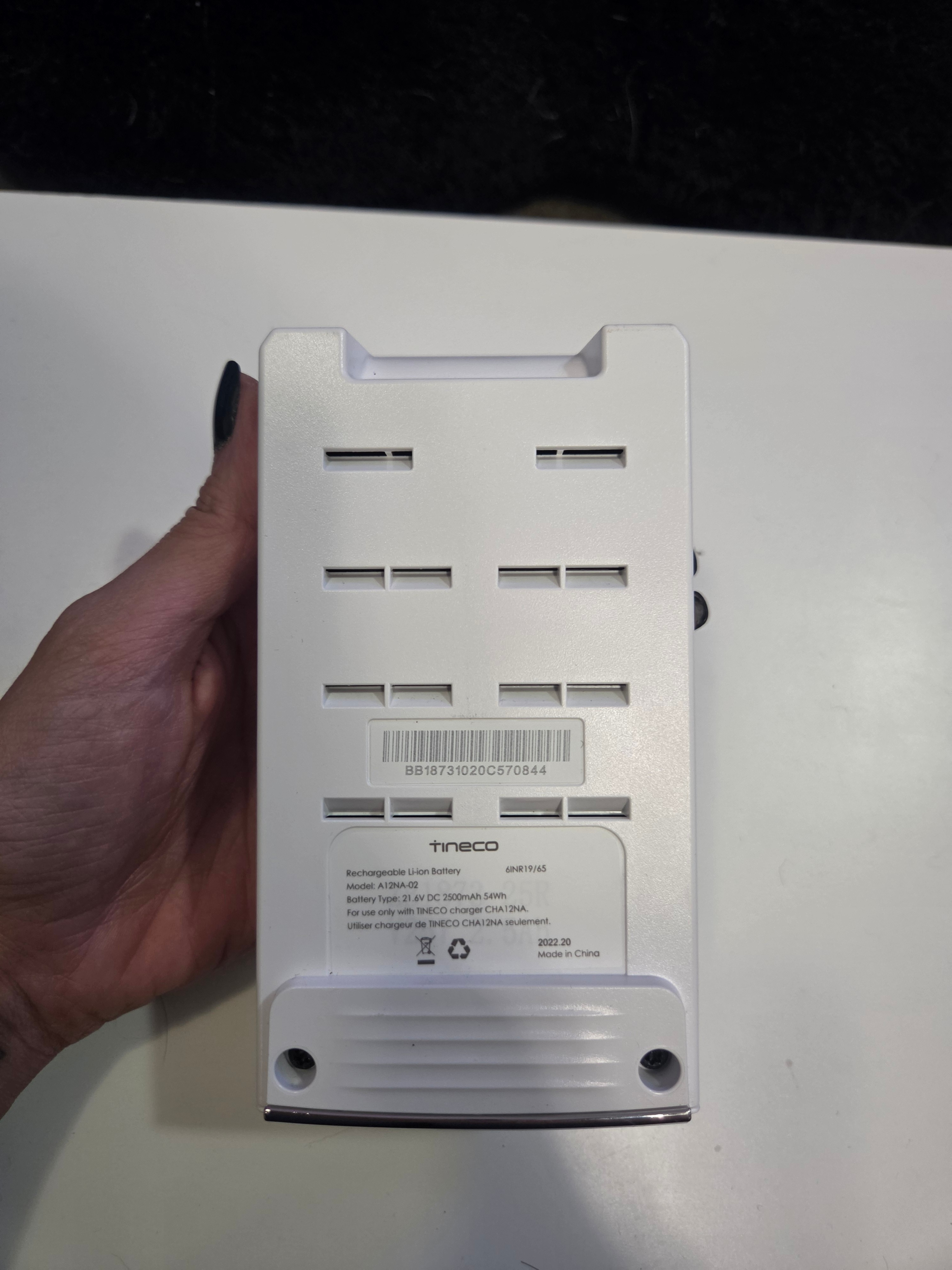 Tineco S12 Battery 2500mAH Genuine For S12, S12 Plus, S12 Smart…