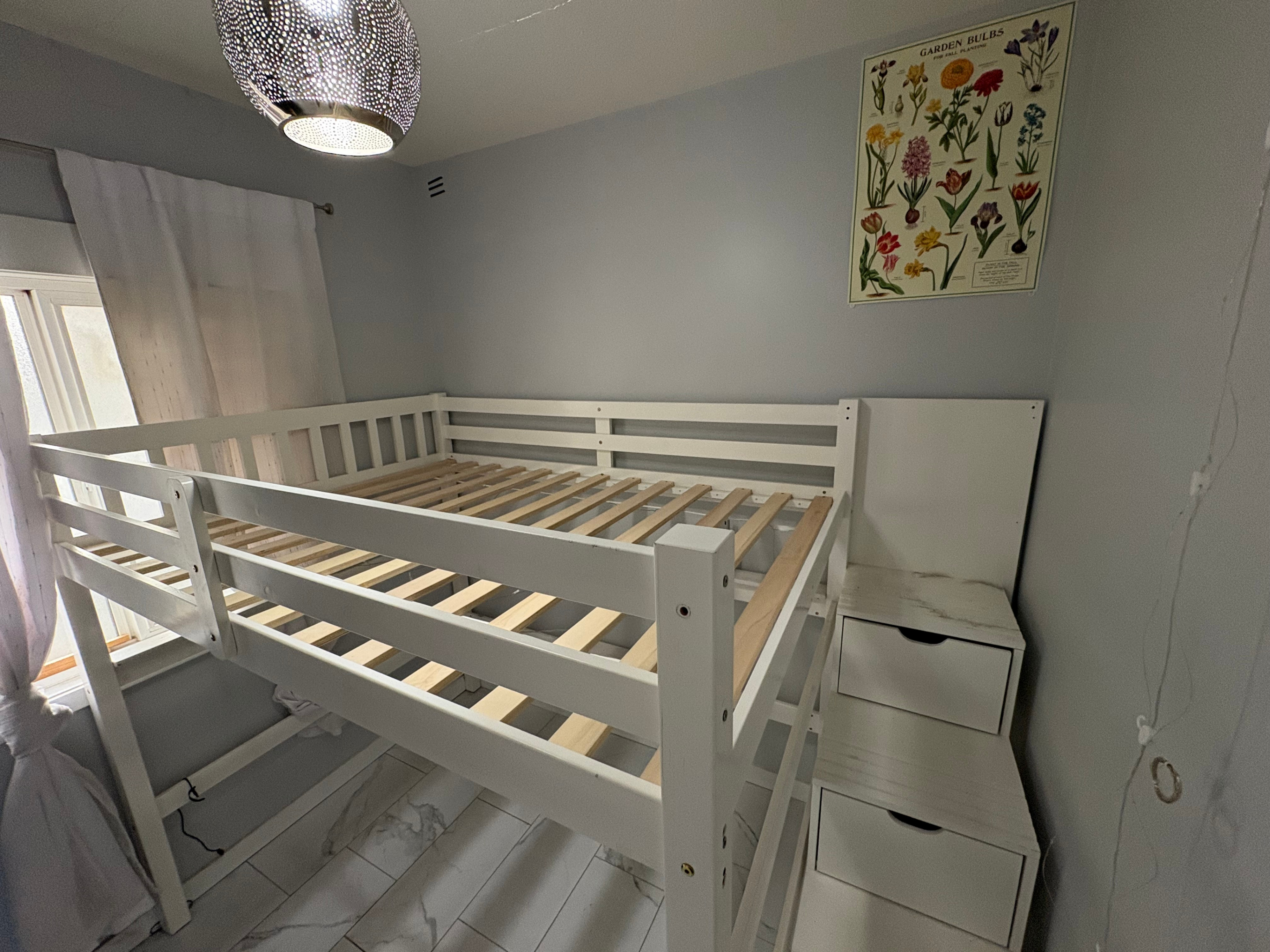 Double Loft Bed Frame with Stairs - Scanica - photo 2