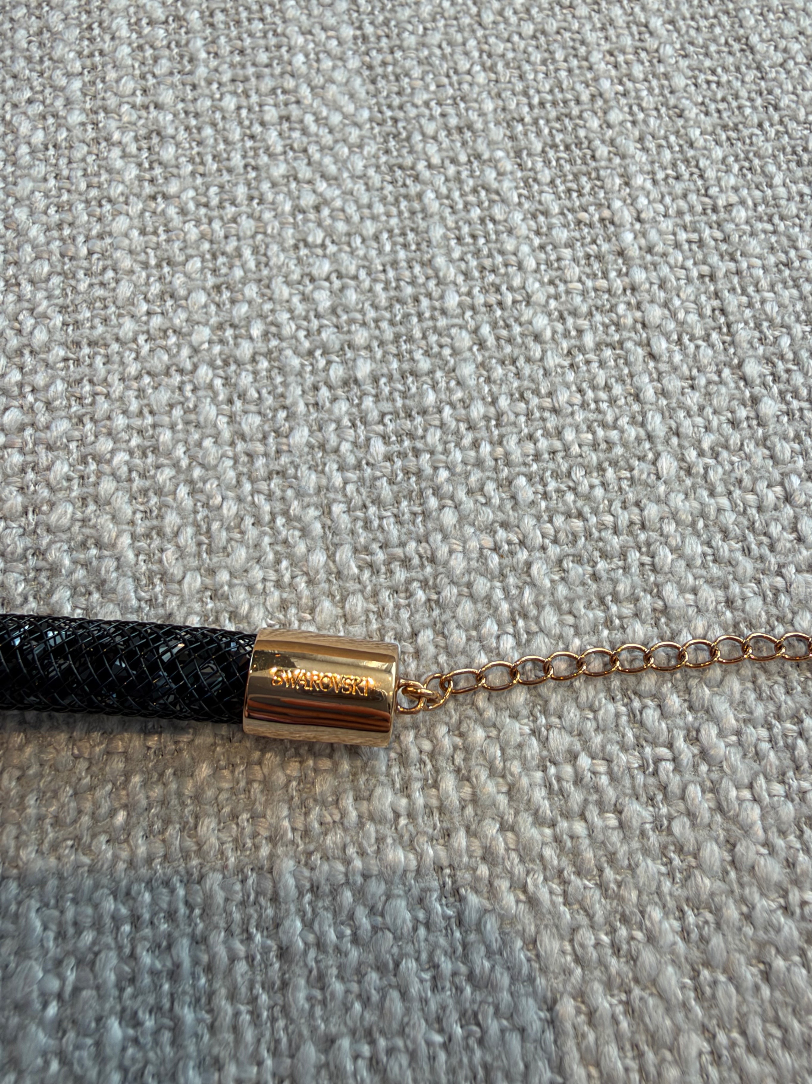Swarovski Stardust Gradient Necklace, Black & Rose Gold Tone - photo 3