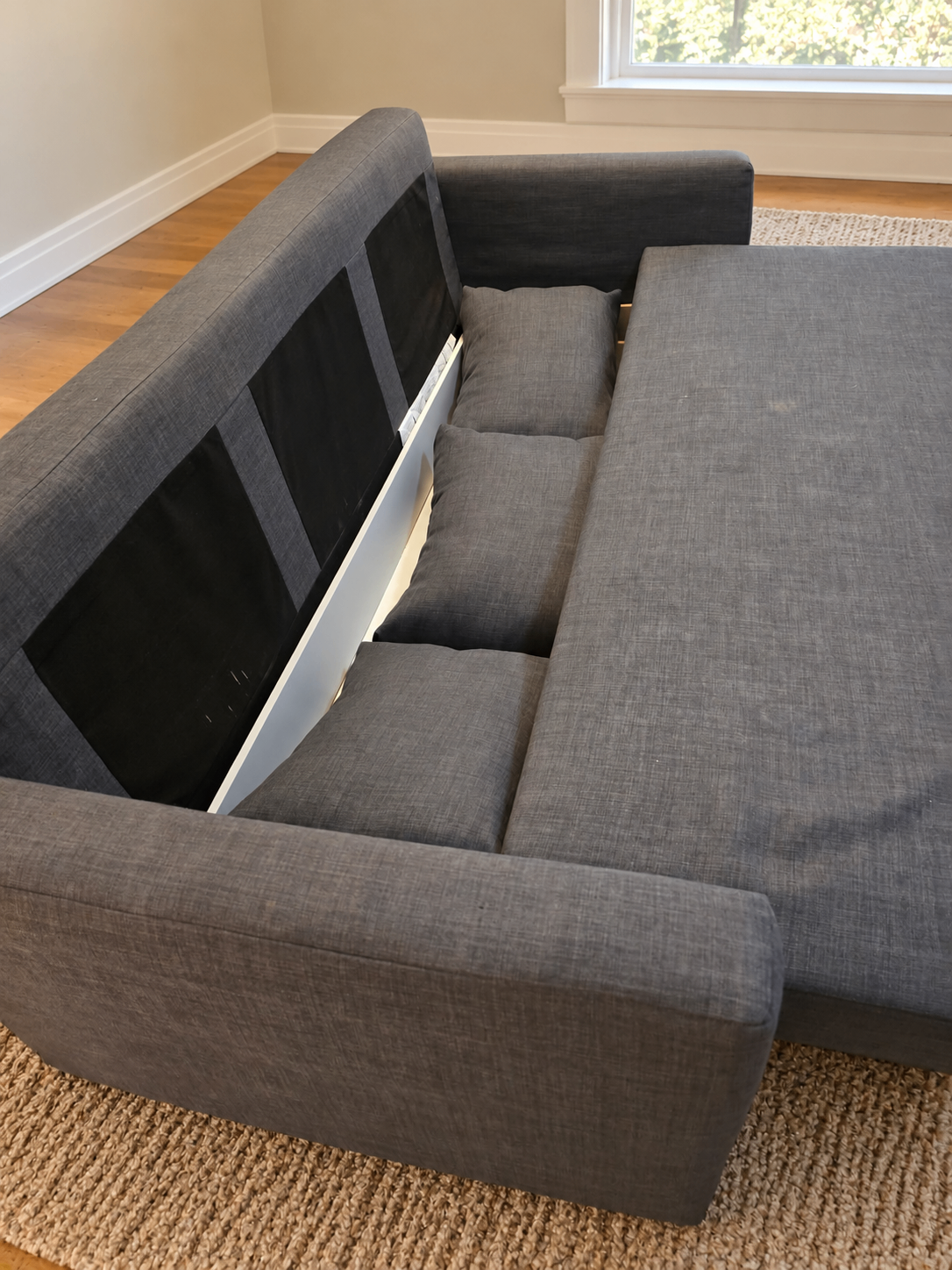 Gray Fabric 3-Seat Sofa - photo 5