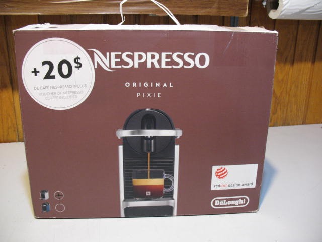 Nespresso Pixie Espresso Machine, by DeLonghi, BRAND NEW