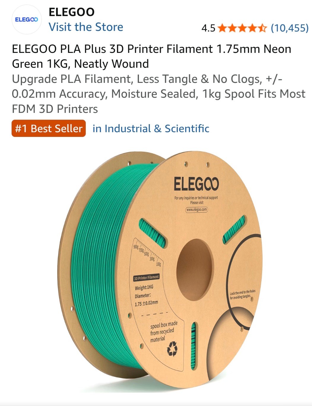 ELEEGO PLA PLUS 3D - photo 2