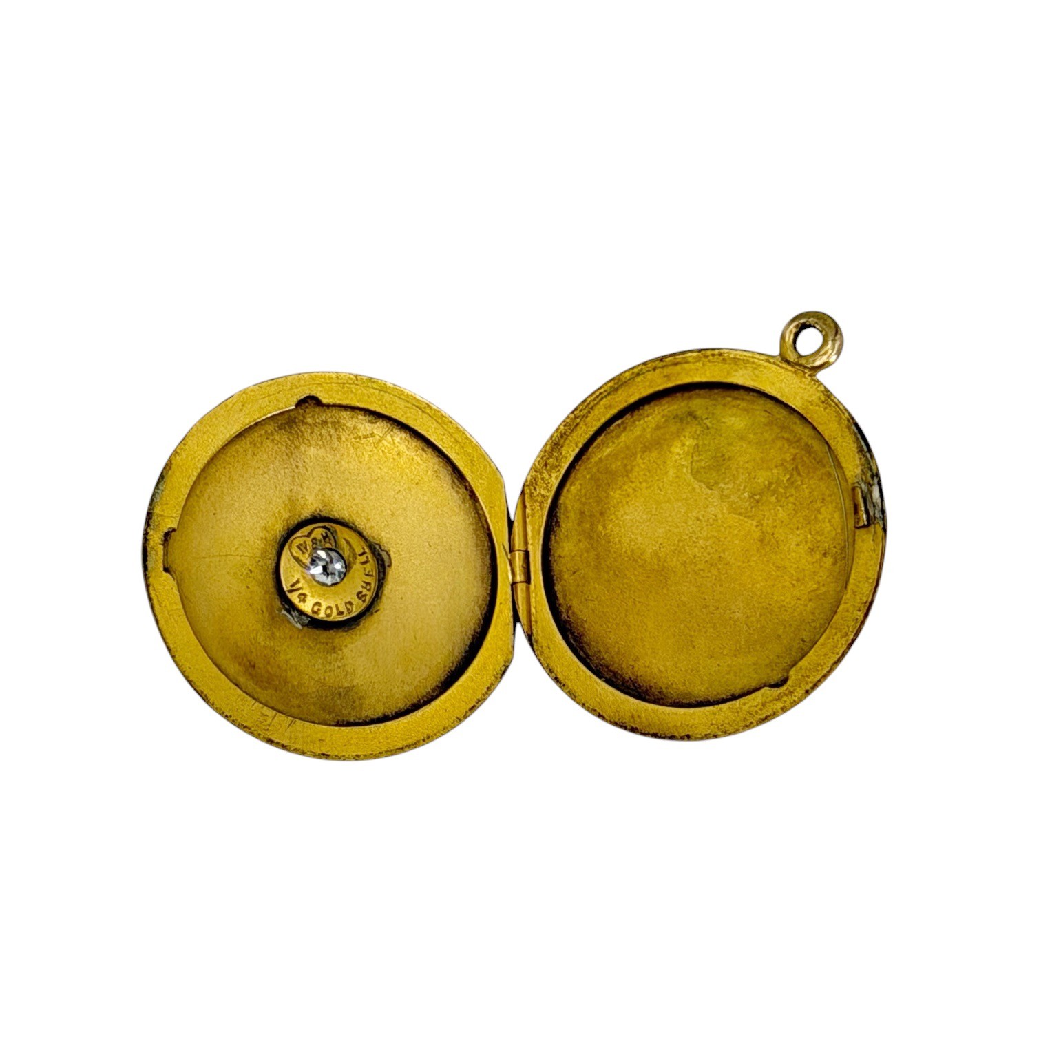 Wightman & Hough Gold shell Old Mine Cut Diamond locket pendant - photo 5