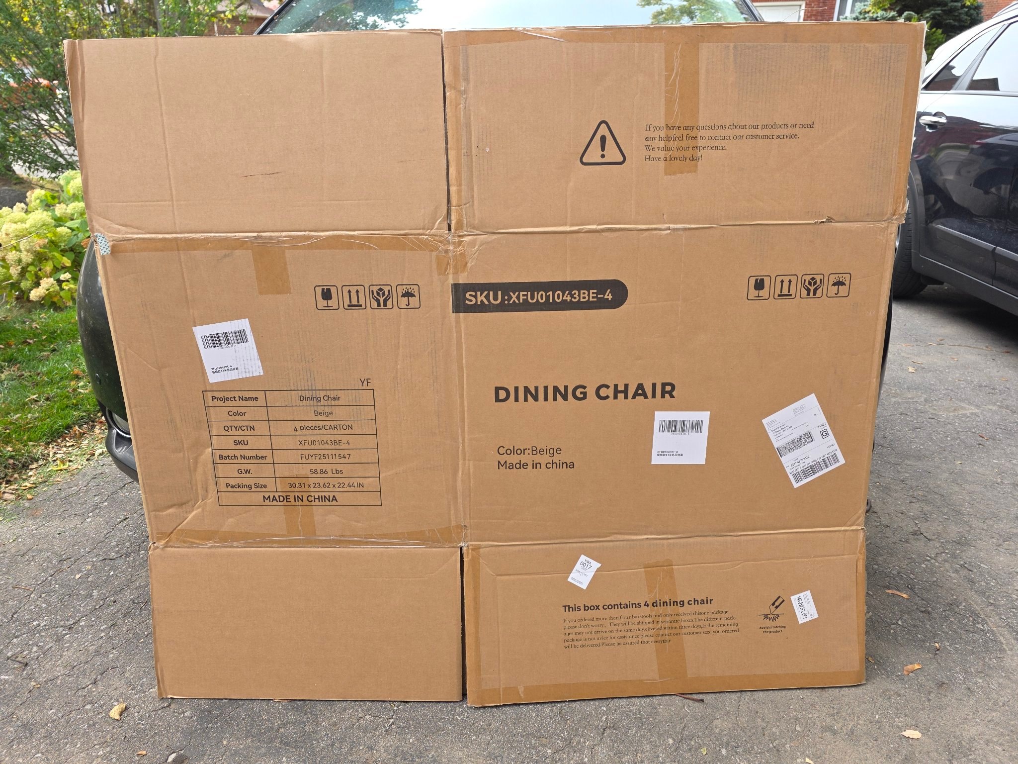 2 Large Moving / Storage Boxes (30"x23"x22")