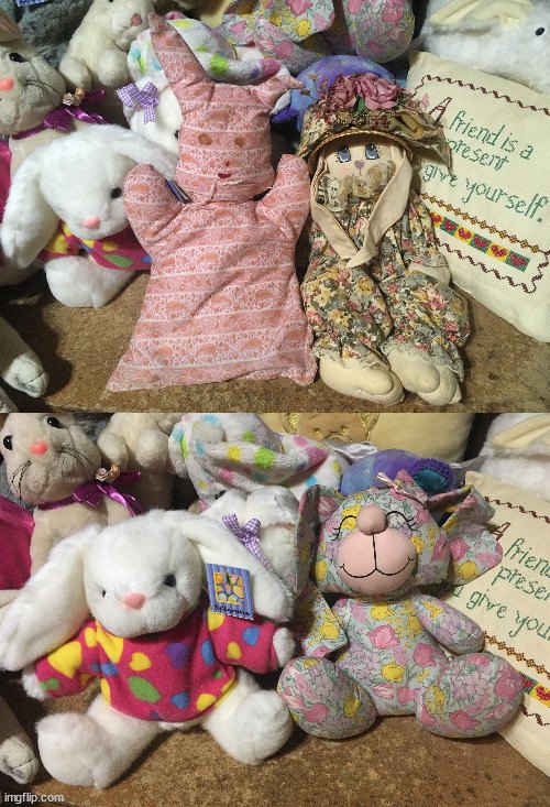 30 PLUSH STUFFED ANIMALS LOT BUNNY RABBITS TEDDY BEARS 16 POUNDS - photo 3