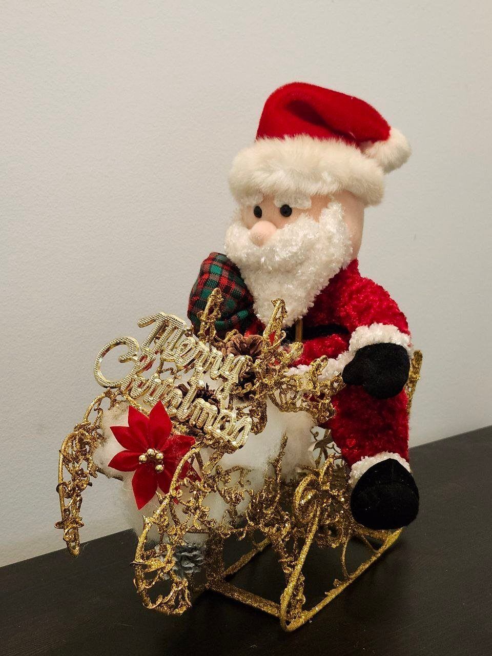 Christmas Decor Lot – Santa Sleigh, Angel, Reindeer & More - photo 2