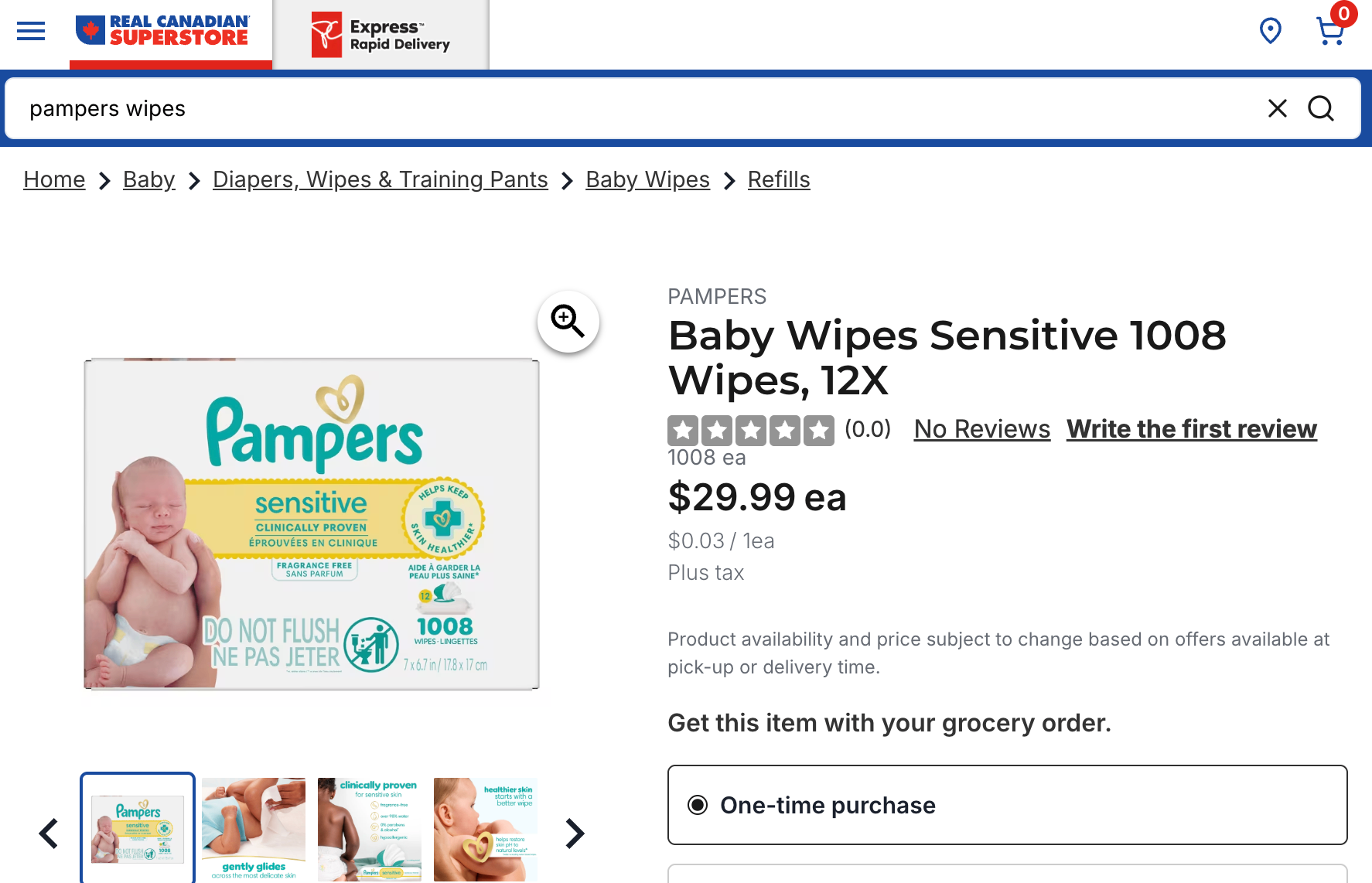 Brand New Sealed Pampers Sensitive Baby Wipes 1008 Count 12 Pack - photo 2