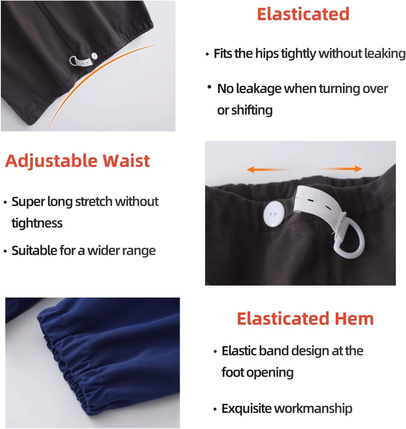 NEW~ Reusable Incontinence Pants – Waterproof – XL Blue - photo 4