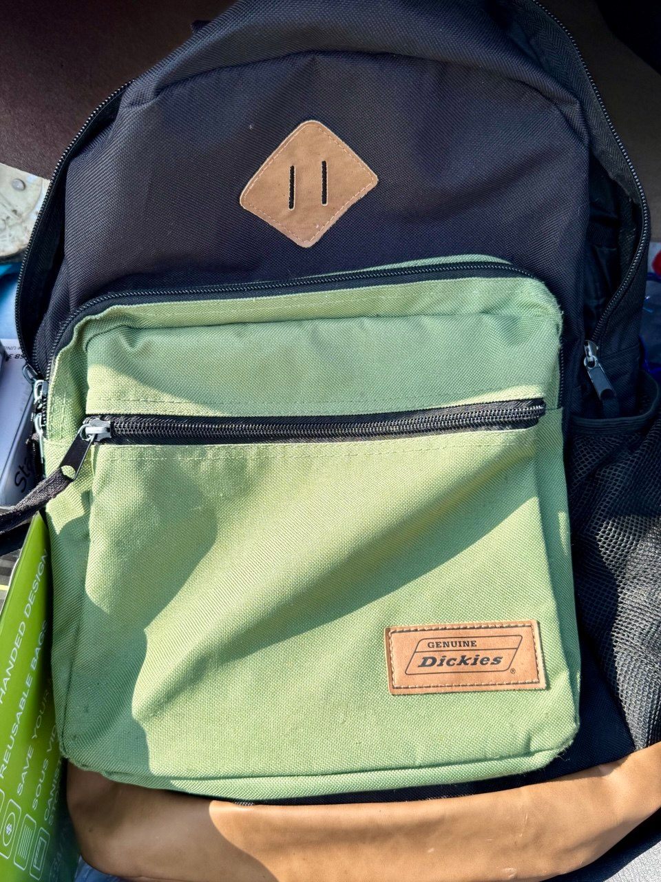 Dickies Backpack in Black and Green