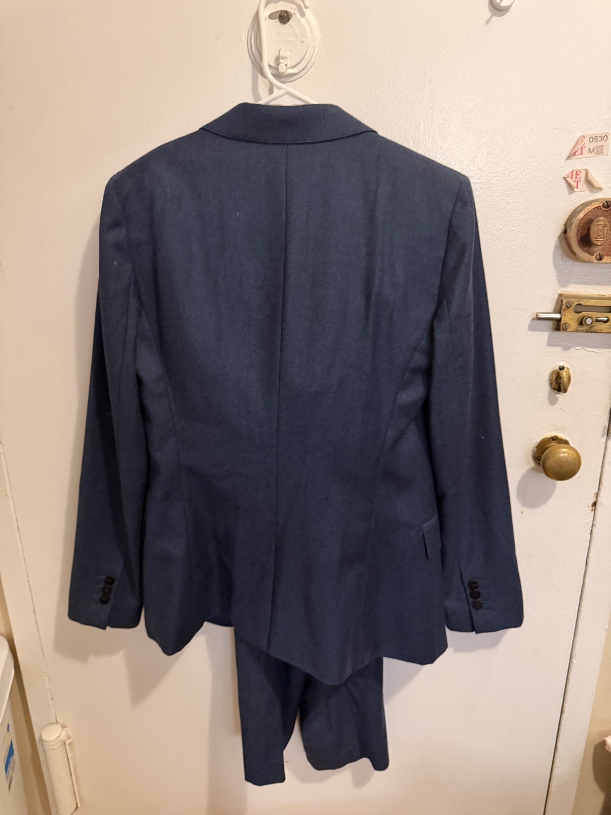 Theory Staple Blazer Suit Set Light Navy Melange Sz 6 NWT - photo 2