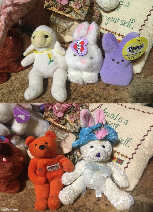 30 PLUSH STUFFED ANIMALS LOT BUNNY RABBITS TEDDY BEARS 16 POUNDS - photo 4