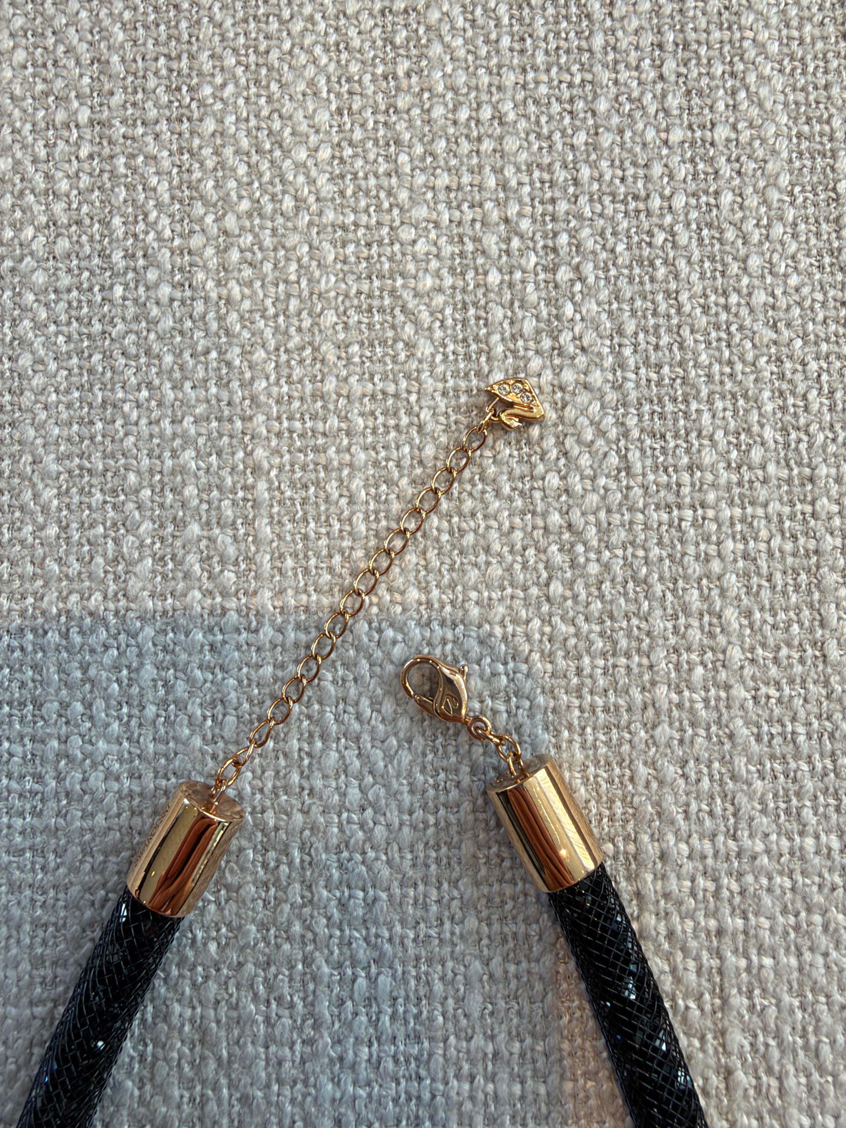 Swarovski Stardust Gradient Necklace, Black & Rose Gold Tone - photo 2