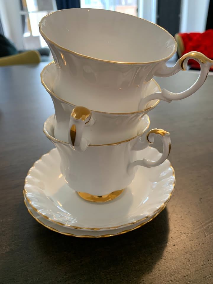 Royal Albert Val Dor Teacups and Saucers
