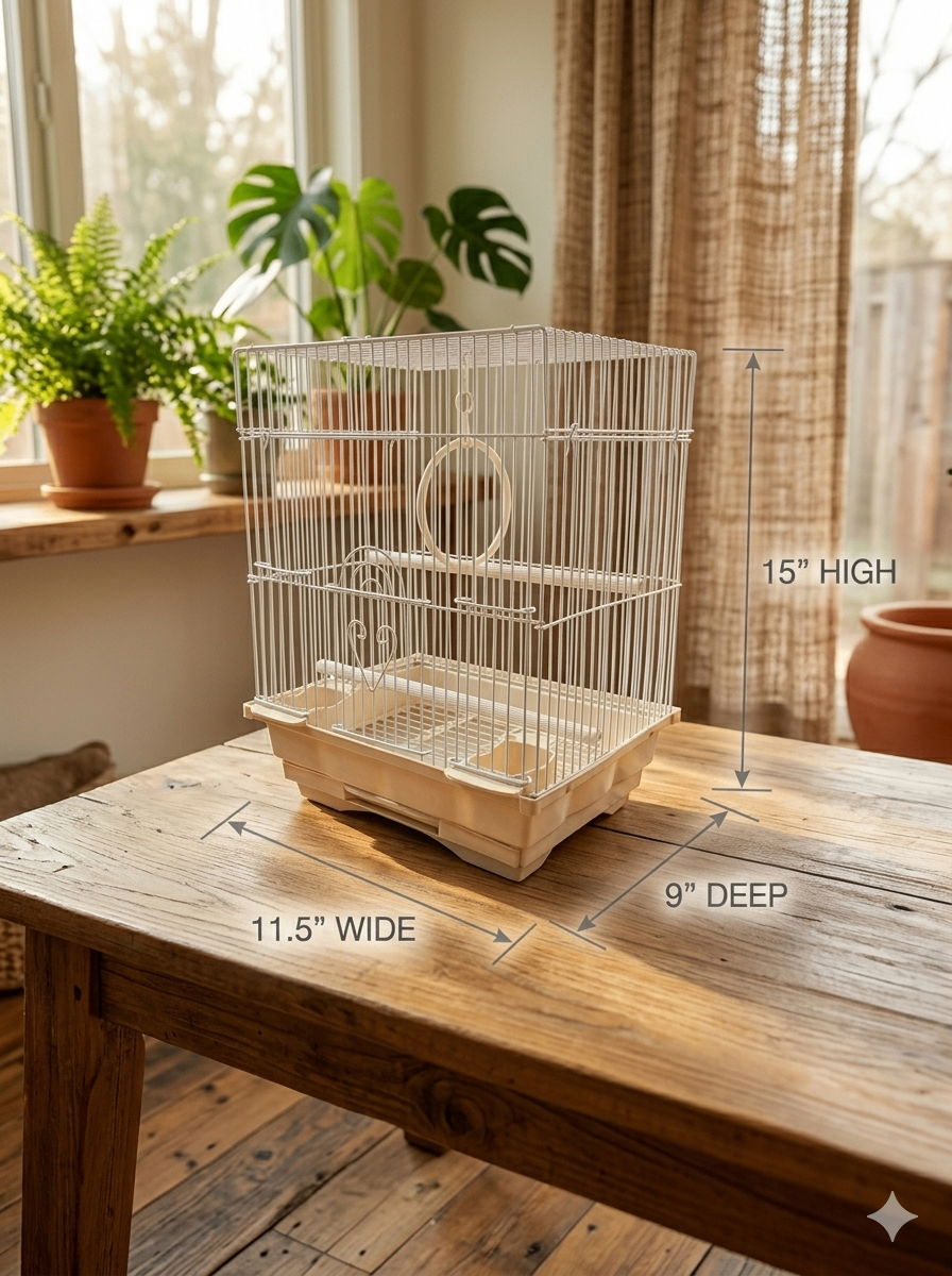 12x9" Square Top Bird Cage - photo 3