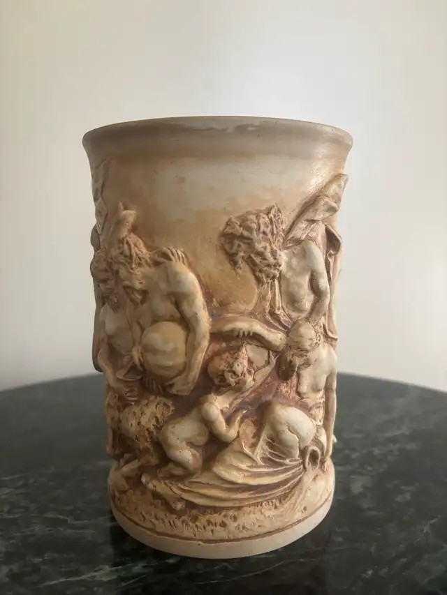 Italian Terracotta Planter — Dini e Cellai Bacchanalian, c.1900 - photo 3