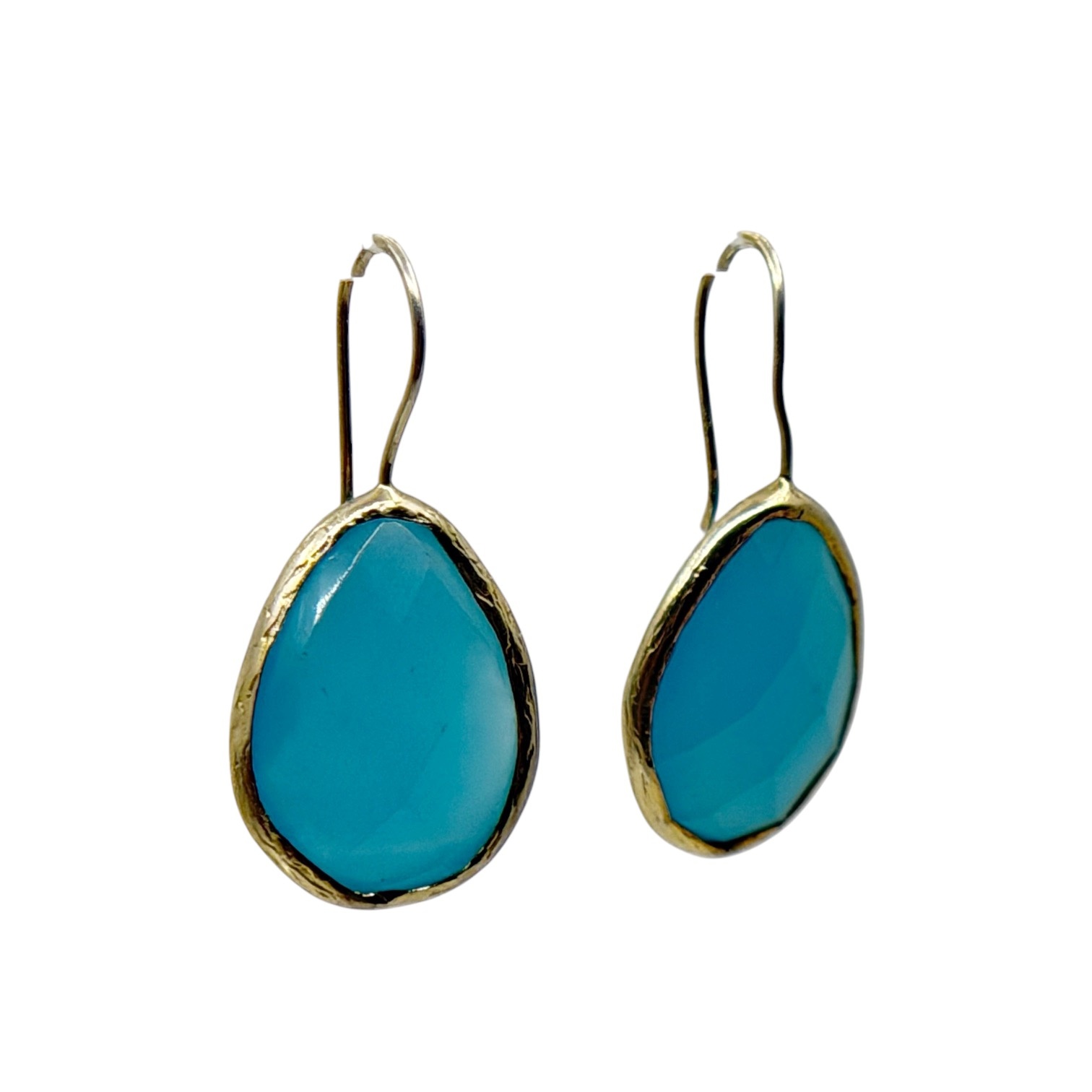 Sterling silver chalcedony earrings - GM1028 - photo 3