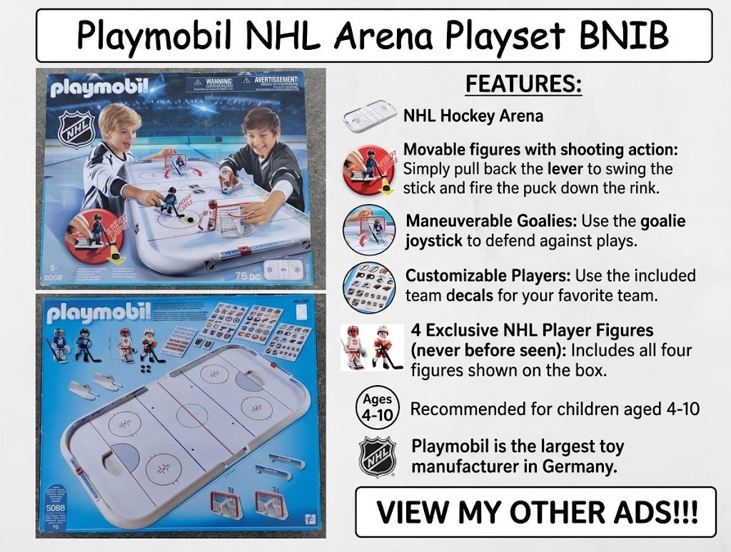 Playmobil NHL Arena Playset BNIB  !