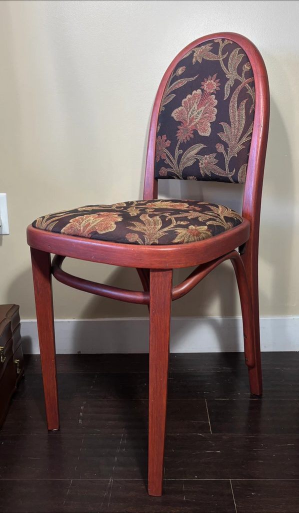 Antique J&J Kohn Bentwood Parlor Chair Toronto Label 1952