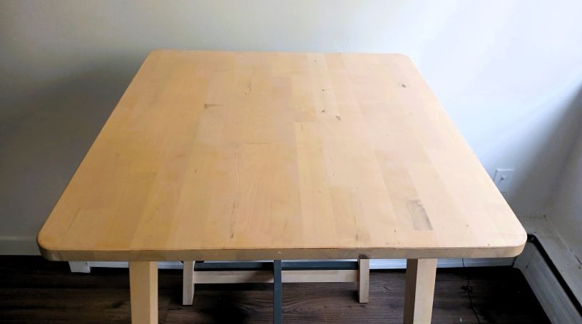 Solid Birch Bar Height Table - photo 2