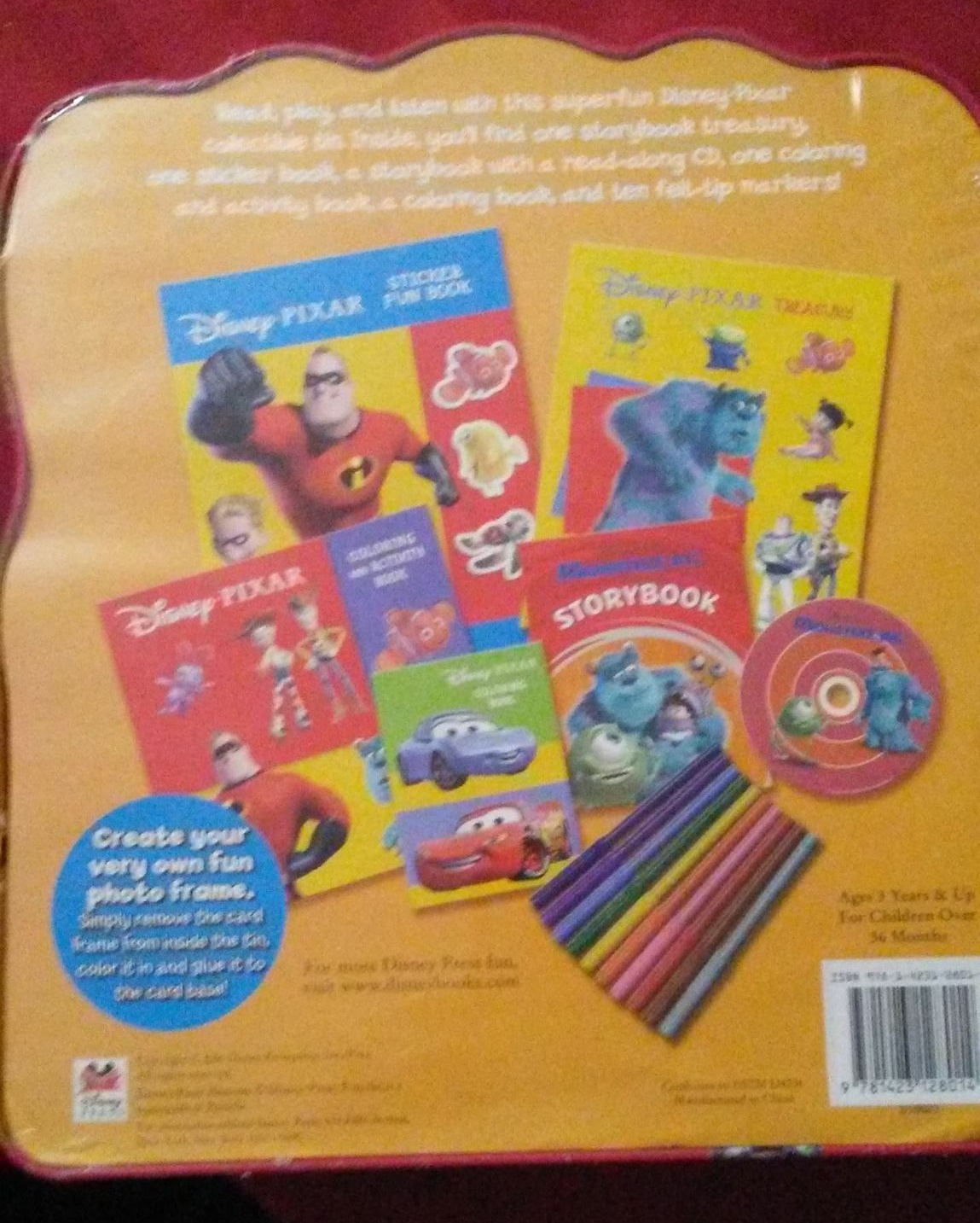 Read, Play and Listen with Disney Pixar Activity Tin (New) - photo 2