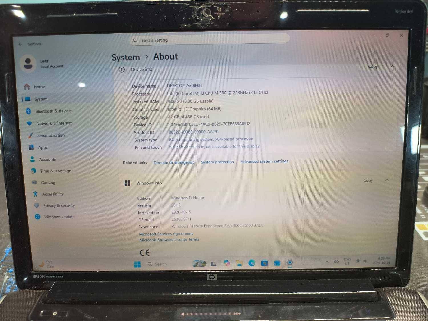 HP Pavilion DV4 Laptop - photo 5