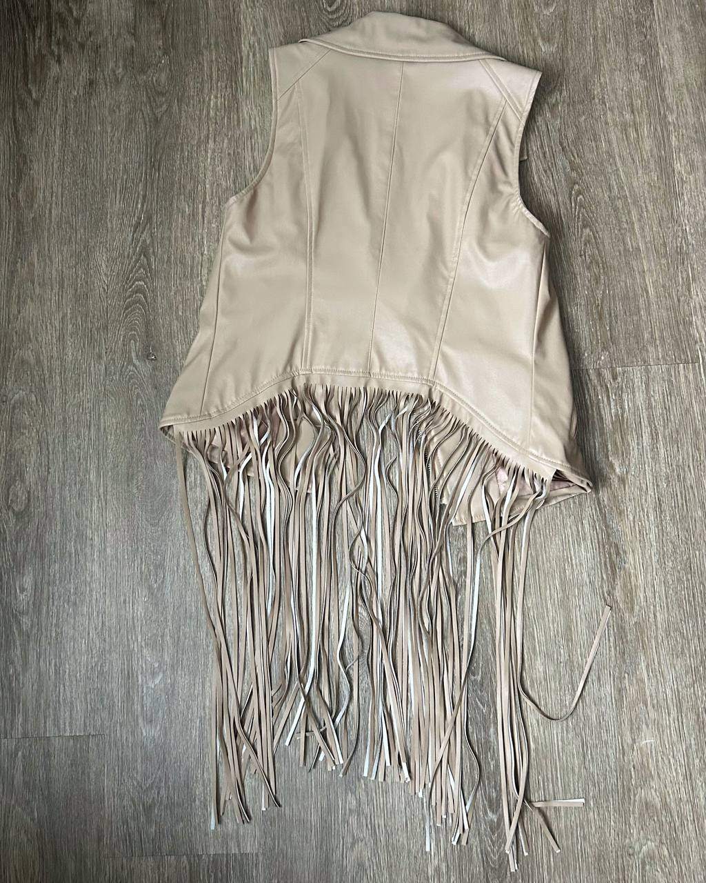Fringe Faux Leather Vest - photo 2