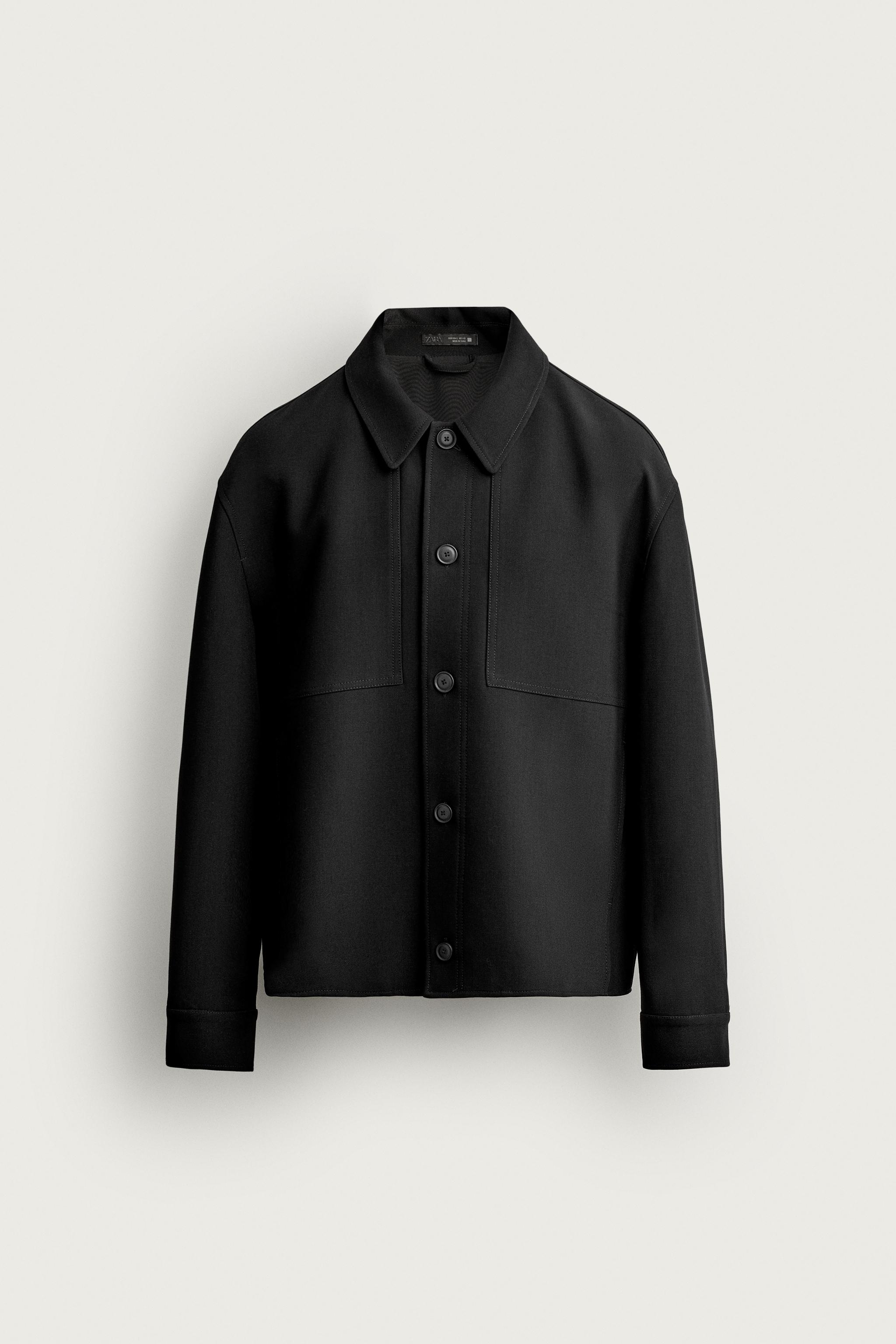 Zara black button-up jacket