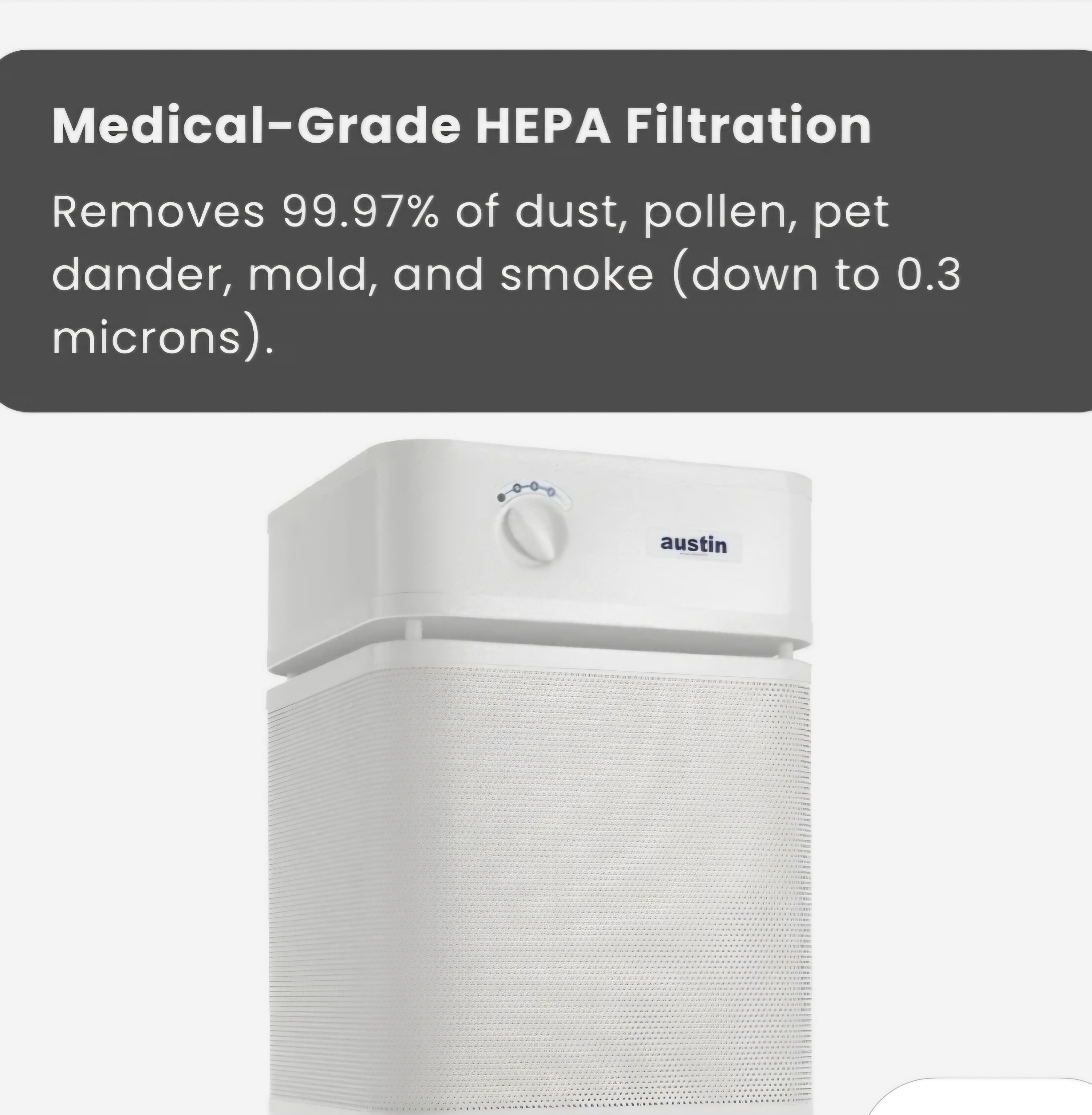 New Medical Grade Air Purifier, removes 99.97% of allergens - photo 4