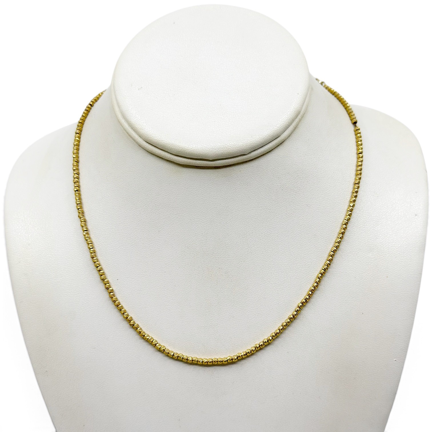 Fas Gold vermeil sterling silver bead necklace - photo 4