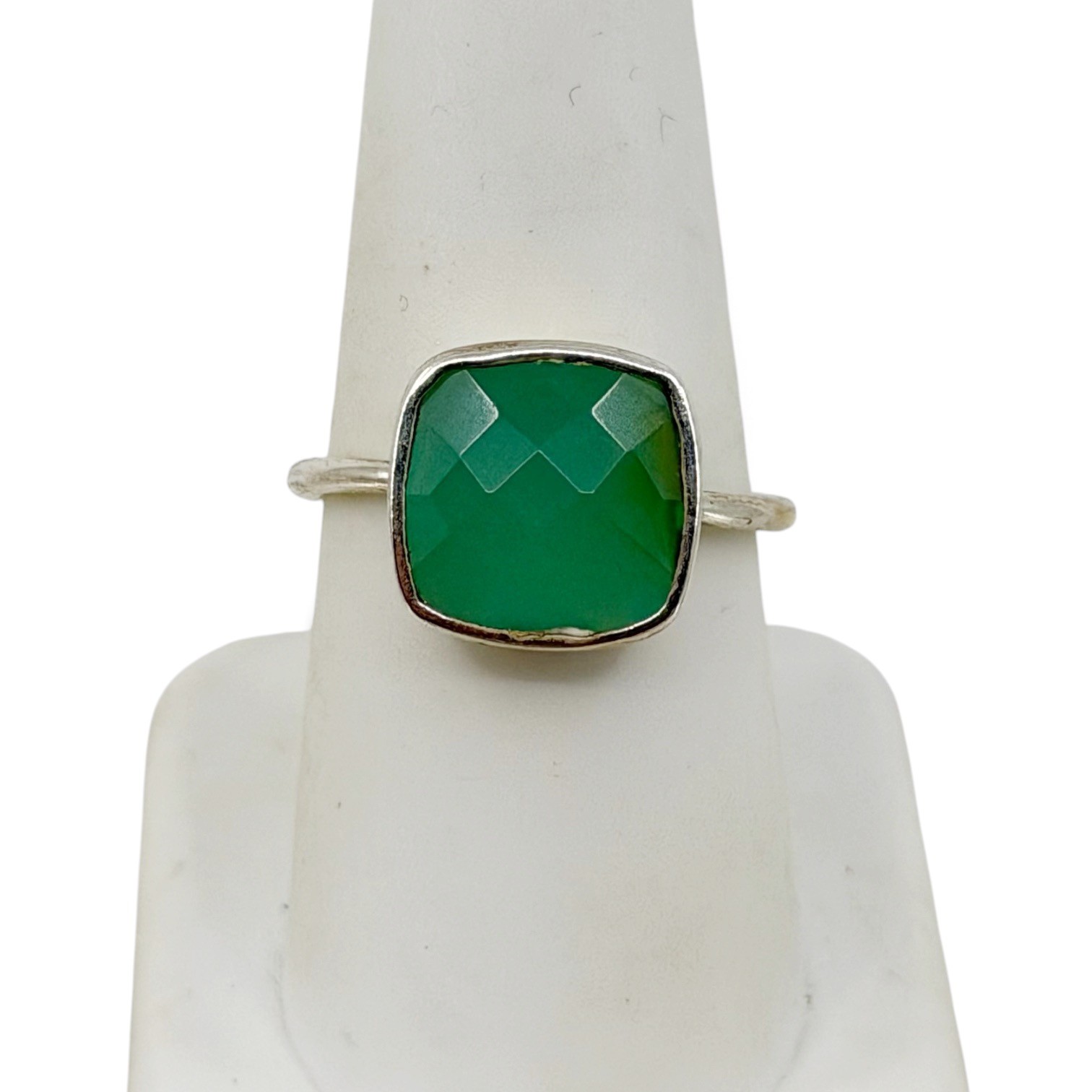 sterling silver chalcedony ring - GM1099