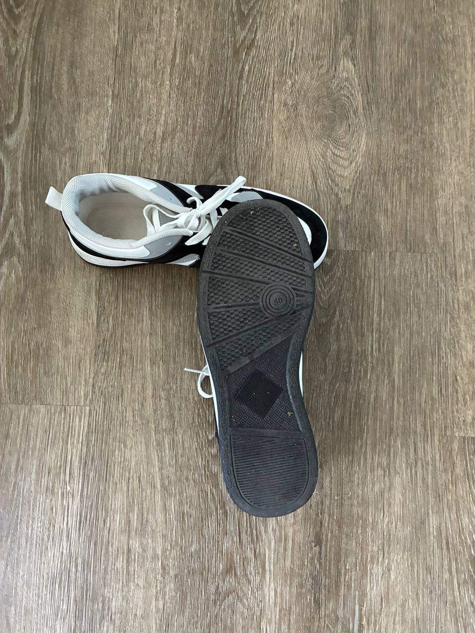 Black White Grey Casual Sneakers - photo 4