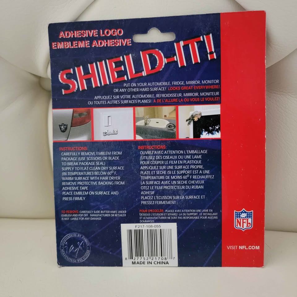 Cleveland Browns NFL SHIELD-IT! Adhesive Chrome plastic Logo - photo 4