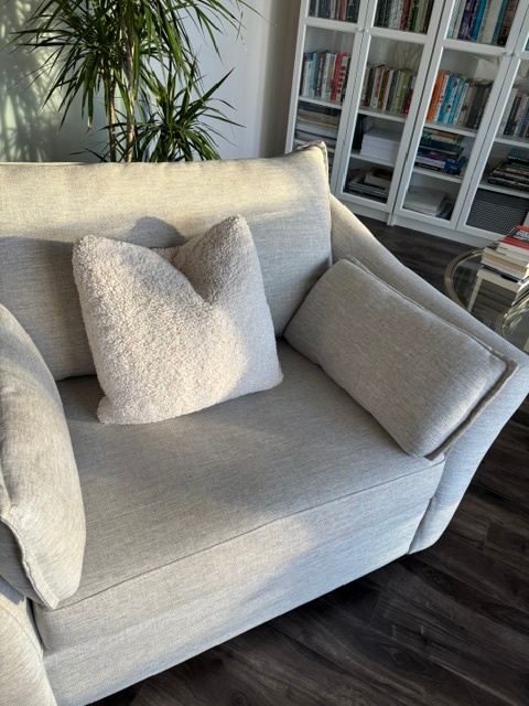 Preloved grey one seater sofa - photo 2