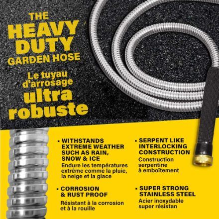 Bionic Steel Heavy Duty Steel Garden Hose 50ft - photo 3