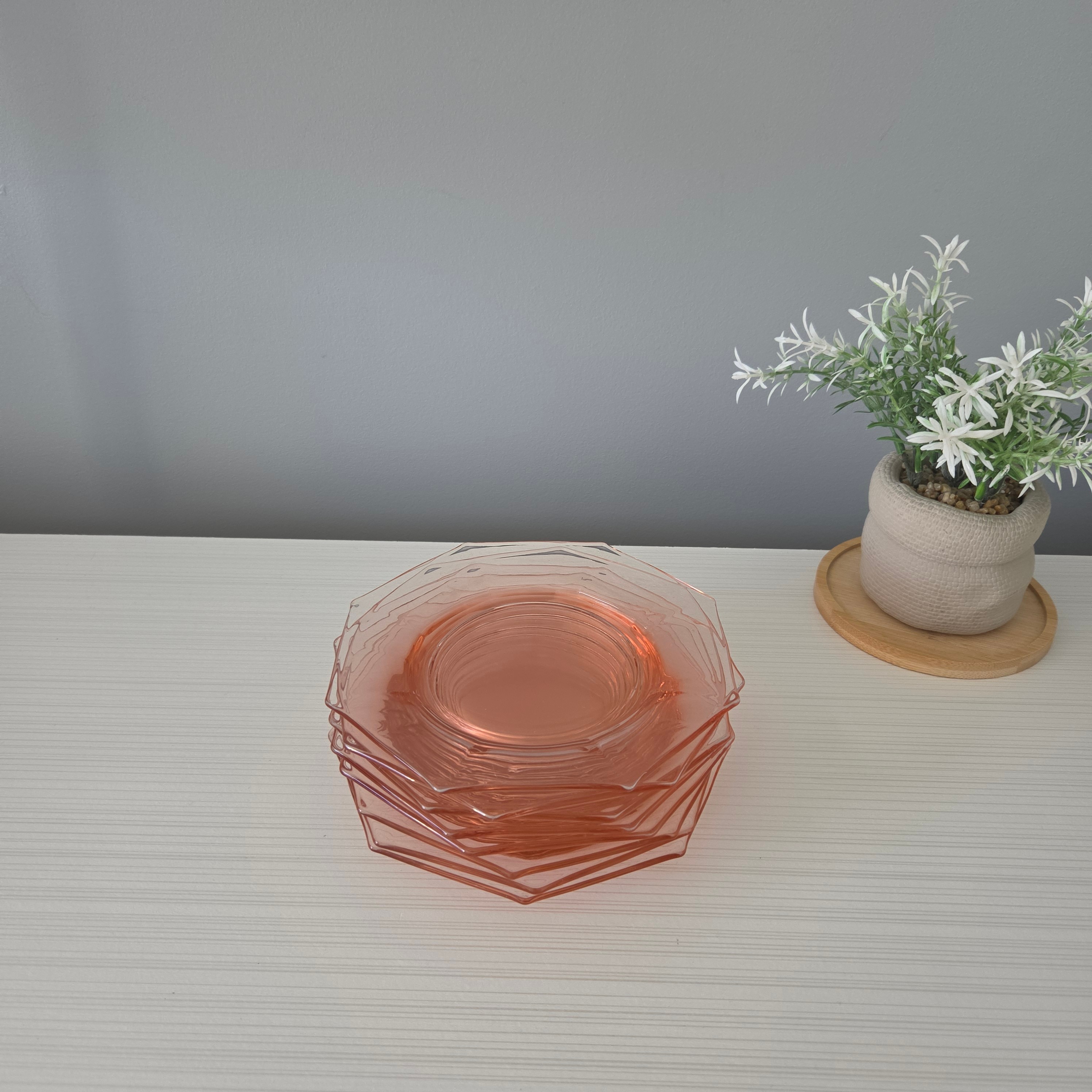 Vintage Pink Depression Glassware Set - Pre-Loved! ✨ - photo 2