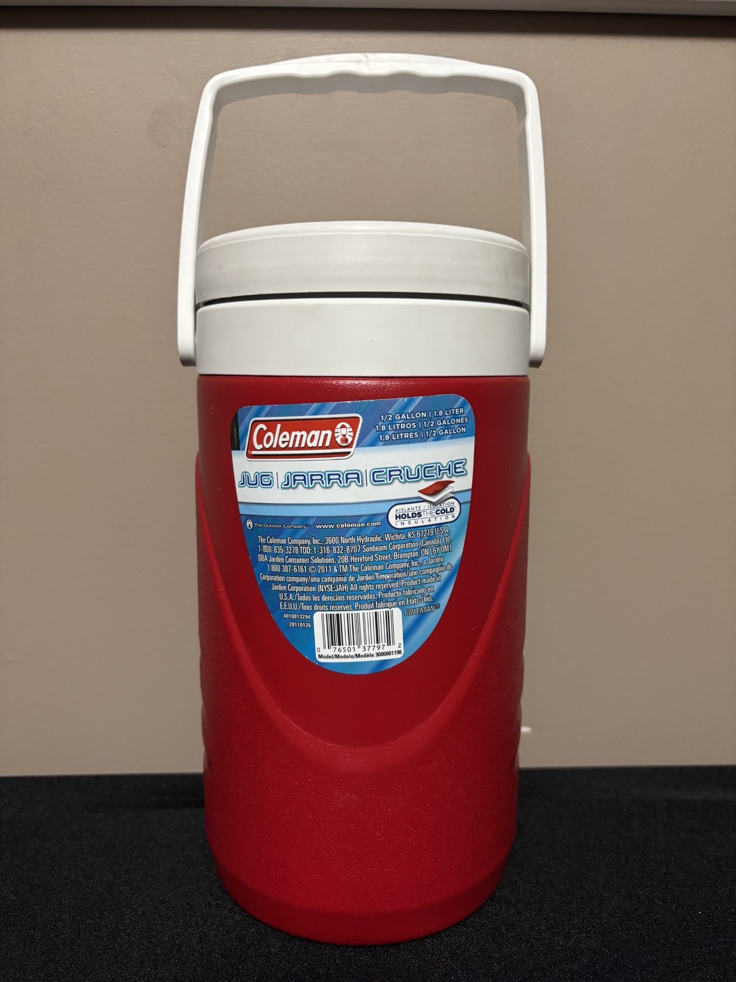 Coleman 1/2 Gallon Water Jug (Used once)