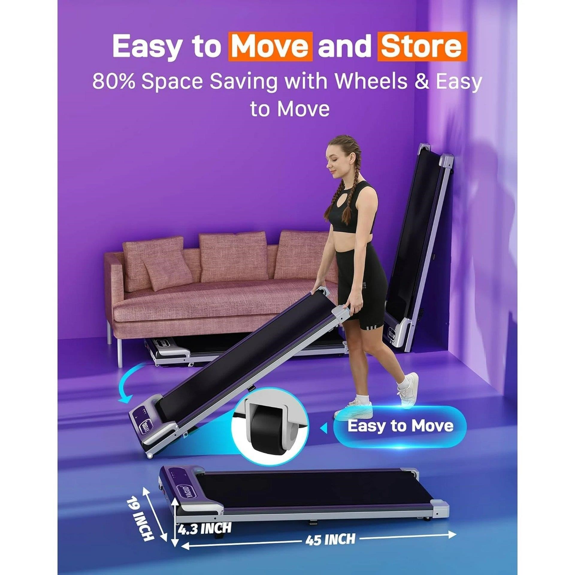 YAGUD Walking Pad Treadmill with Incline - photo 2