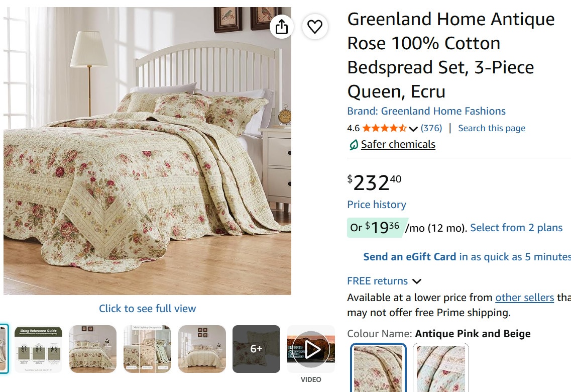 Greenland Home Fashions 3-Piece Queen Bedspread Set - photo 4