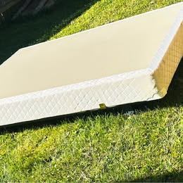 Wooden Spindle Headboard and Box Spring