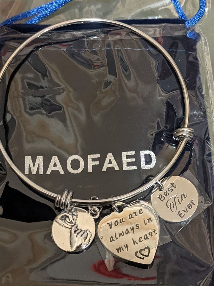 MAOFAED Aunt Gift Best Aunt Bracelet of "All The Aunties..."