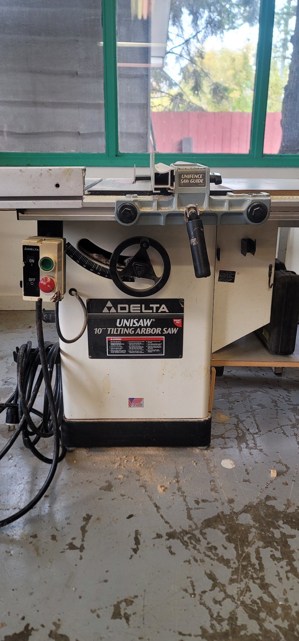 Delta Unisaw 10" Cabinet Saw — Unifence + Excalibur Slide Table - photo 4